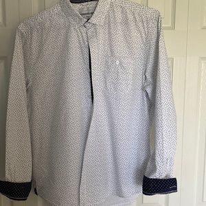 International Report button down -Sz L